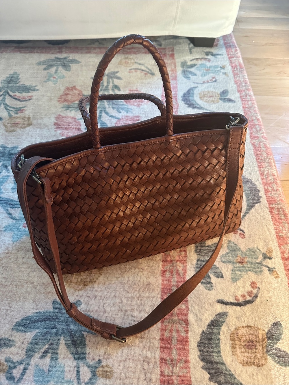Leather crossbody purse
